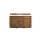 James Martin Vanities Bristol 60in Double Vanity, Saddle Brown w/ 3 CM Ethereal Noctis Quartz Top 157-V60D-SBR-3ENC - alternate 1